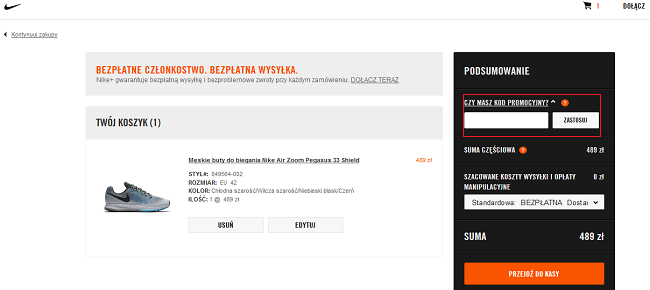 kode promo nike