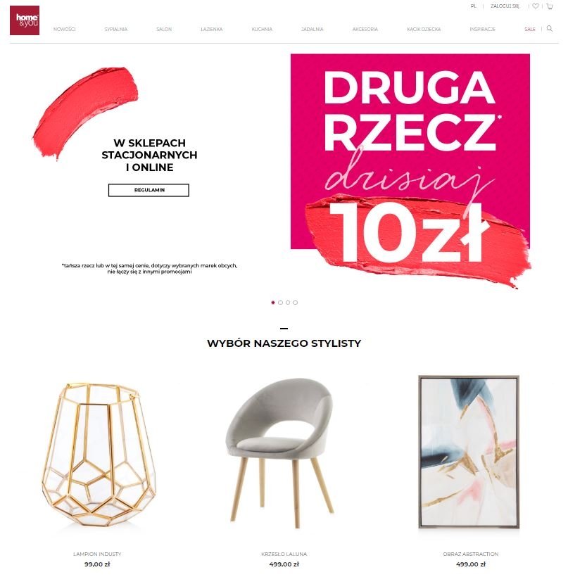 Kod rabatowy Home and You ⇒ do 15 ⇒