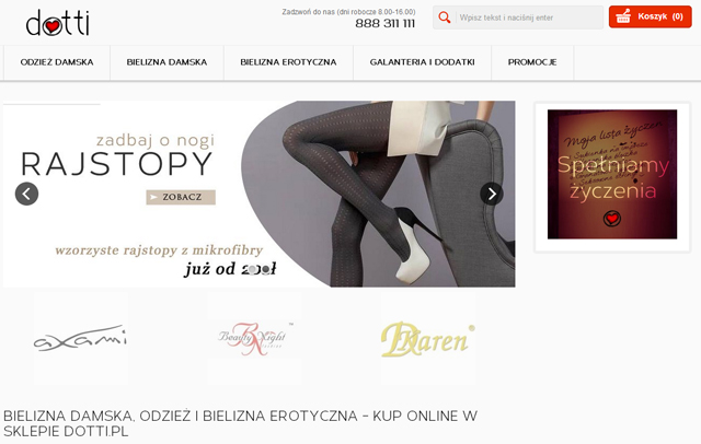 Sklep Dotti.pl - zrzut ekranu