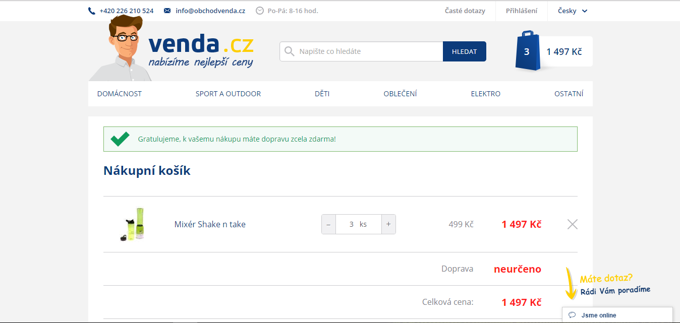 Venda slevový kupon