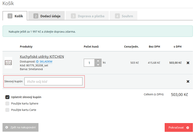 soft cotton slevový kupon