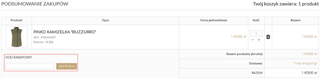 catwalk kod rabatowy