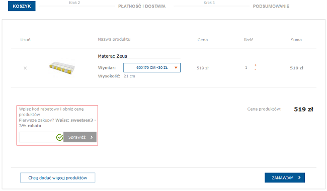 sweetsen kod rabatowy
