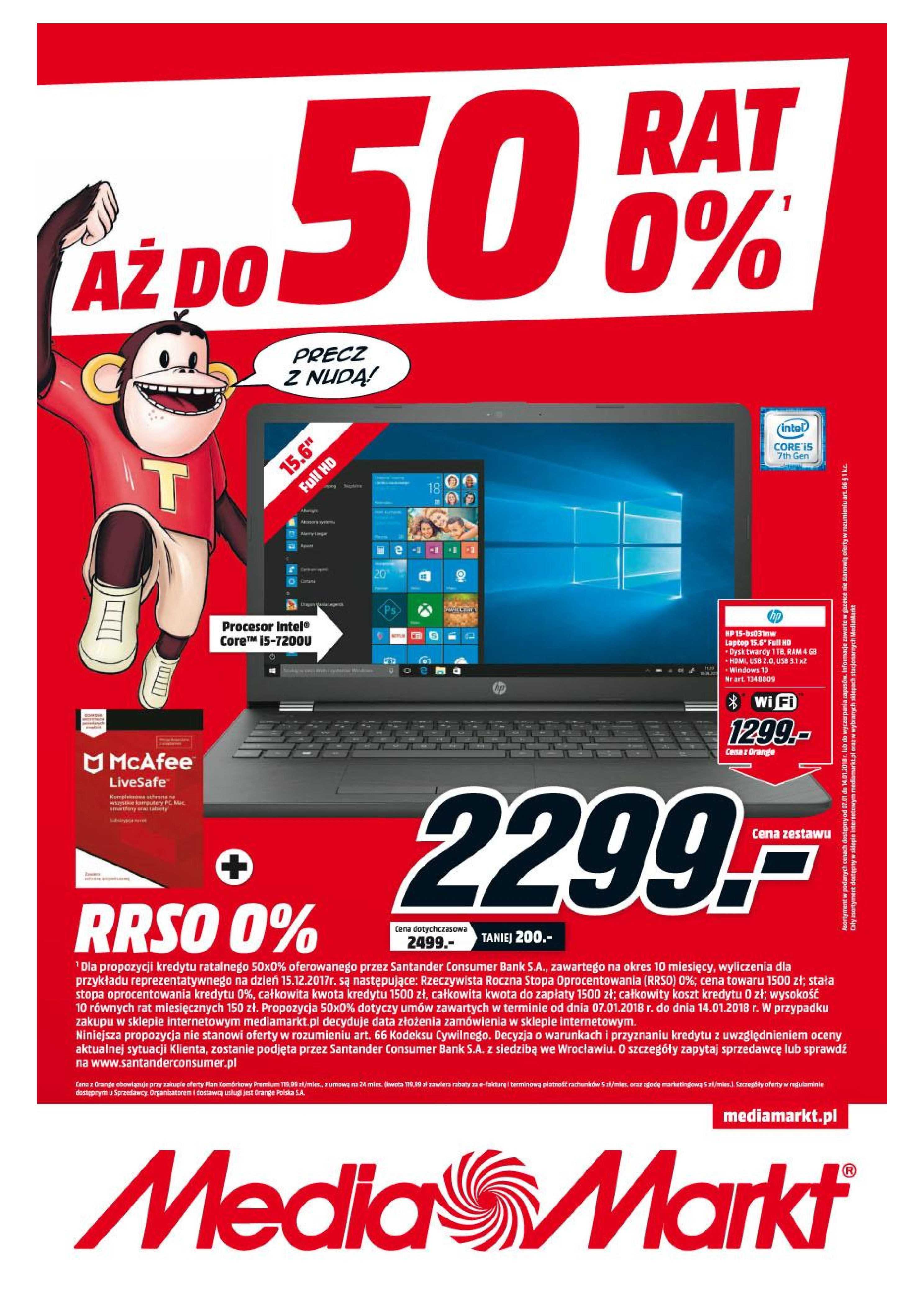 1 - Media Markt - Aż do 50 rat 0%!